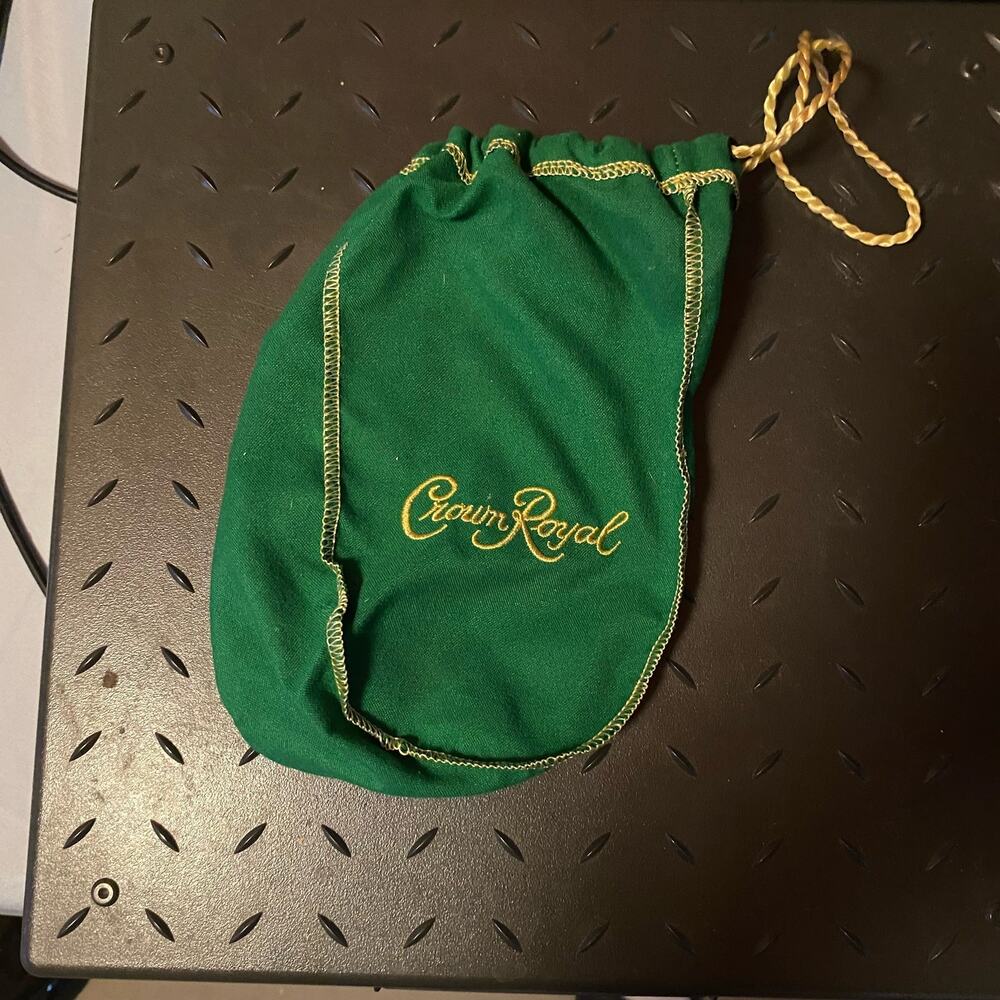 Green Crown Royal Pouch In Great Condition